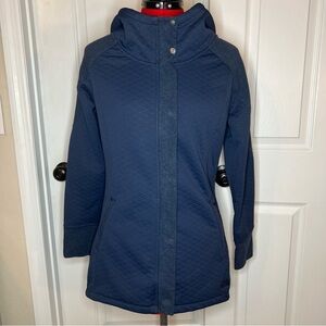 The North Face Recover Up Jacket Women Small Navy Blue Hooded Lightweight